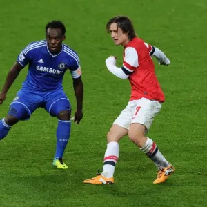 Clash of Midfield Maestros: Rosicky vs Essien (Arsenal v Chelsea, Capital One Cup 2013-14) Clash of Midfield Maestros: Rosicky vs Essien (Arsenal v Chelsea, Capital One Cup 2013-14)