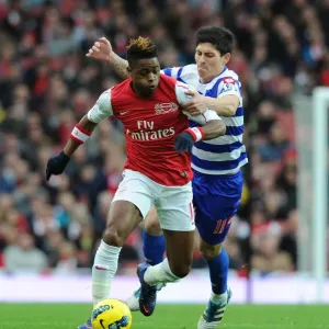 Clash of Midfield Titans: Alex Song vs. Alejandro Faurlin, Arsenal vs. Queens Park Rangers, Premier League, December 2011