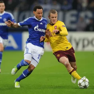 Clash of Midfield Titans: Jack Wilshere vs. Jermaine Jones - Schalke 04 vs. Arsenal FC, UEFA Champions League, 2012 Clash of Midfield Titans: Jack Wilshere vs. Jermaine Jones - Schalke 04 vs. Arsenal FC, UEFA Champions League, 2012