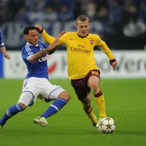 Clash of Midfield Titans: Jack Wilshere vs. Jermaine Jones, Arsenal FC vs. Schalke 04, UEFA Champions League, 2012 Clash of Midfield Titans: Jack Wilshere vs. Jermaine Jones, Arsenal FC vs. Schalke 04, UEFA Champions League, 2012