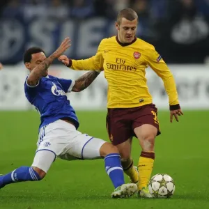 Clash of Midfield Titans: Jack Wilshere vs. Jermaine Jones, Schalke 04 vs. Arsenal FC, UEFA Champions League, 2012 Clash of Midfield Titans: Jack Wilshere vs. Jermaine Jones, Schalke 04 vs. Arsenal FC, UEFA Champions League, 2012