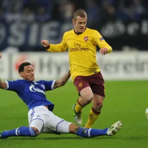 Clash of Midfield Titans: Jack Wilshere vs. Jermaine Jones, Schalke 04 vs. Arsenal FC, UEFA Champions League, 2012 Clash of Midfield Titans: Jack Wilshere vs. Jermaine Jones, Schalke 04 vs. Arsenal FC, UEFA Champions League, 2012