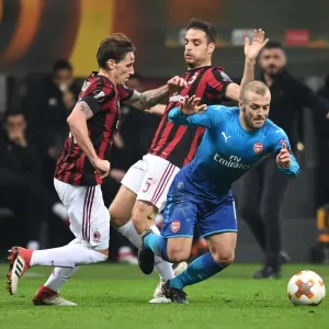 Clash of Midfield Titans: Ramsey vs. Biglia, Bonaventura - AC Milan vs. Arsenal, UEFA Europa League 2018 Clash of Midfield Titans: Ramsey vs. Biglia, Bonaventura - AC Milan vs. Arsenal, UEFA Europa League 2018