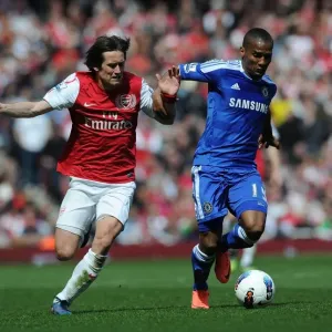 Clash of the Midfield Titans: Rosicky vs. Malouda - Arsenal vs. Chelsea, Premier League 2011-12 Clash of the Midfield Titans: Rosicky vs. Malouda - Arsenal vs. Chelsea, Premier League 2011-12