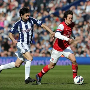 Clash of Midfield Titans: Rosicky vs. Yacob, Arsenal vs. West Bromwich Albion, Premier League 2012-13 Clash of Midfield Titans: Rosicky vs. Yacob, Arsenal vs. West Bromwich Albion, Premier League 2012-13