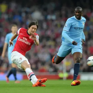 Clash of Midfield Titans: Rosicky vs. Yaya Toure (Arsenal vs. Manchester City, 2013/14)