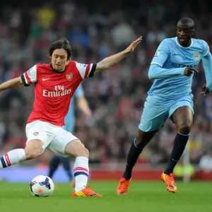 Clash of Midfield Titans: Rosicky vs. Yaya Toure (Arsenal vs. Manchester City, 2013/14)