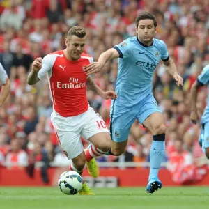 Clash of Midfield Titans: Wilshere vs Lampard, Arsenal vs Manchester City, 2014-15 Premier League