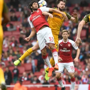 Clash of Midfielders: Elneny vs. Propper - Arsenal vs. Brighton & Hove Albion, 2017-18 Premier League Clash of Midfielders: Elneny vs. Propper - Arsenal vs. Brighton & Hove Albion, 2017-18 Premier League
