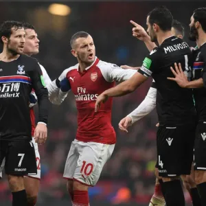 Clash of Midfielders: Jack Wilshere vs. Luca Milivojevic - Arsenal v Crystal Palace, Premier League Clash of Midfielders: Jack Wilshere vs. Luca Milivojevic - Arsenal v Crystal Palace, Premier League