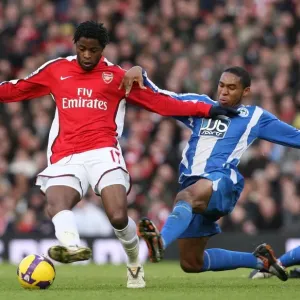 Clash of the Midfielders: Song vs. Palacios in Arsenal's 1-0 Win over Wigan, 2008 Clash of the Midfielders: Song vs. Palacios in Arsenal's 1-0 Win over Wigan, 2008