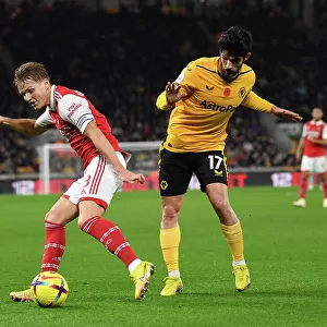 Clash at Molineux: Martin Odegaard vs. Goncalo Guedes - Wolverhampton Wanderers vs. Arsenal FC, Premier League 2022-23