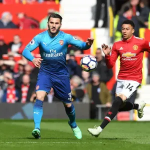 Clash at Old Trafford: Kolasinac vs. Lingard - Manchester United vs. Arsenal, Premier League 2017-18 Clash at Old Trafford: Kolasinac vs. Lingard - Manchester United vs. Arsenal, Premier League 2017-18