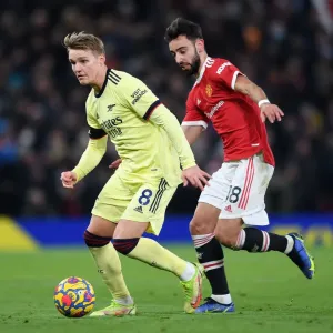 Clash at Old Trafford: Martin Odegaard vs Bruno Fernandes - Manchester United vs Arsenal, Premier League 2020-21 Clash at Old Trafford: Martin Odegaard vs Bruno Fernandes - Manchester United vs Arsenal, Premier League 2020-21