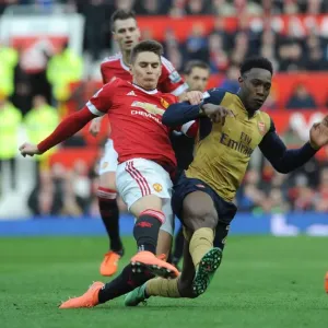 Clash at Old Trafford: Welbeck vs. Varela - Premier League Battle Clash at Old Trafford: Welbeck vs. Varela - Premier League Battle