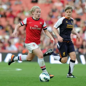 Clash on the Pitch: Ki Little vs. Katrin Omarsdottir - Arsenal Ladies FC vs. Liverpool Ladies FC, FA WSL