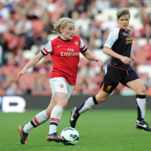 Clash on the Pitch: Ki Little vs. Katrin Omarsdottir - FA WSL Rivalry (Arsenal Ladies vs. Liverpool LFC - 2013)