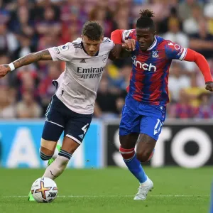 Clash at Selhurst Park: Ben White vs. Wilfred Zaha - Crystal Palace vs. Arsenal, 2022-23 Premier League