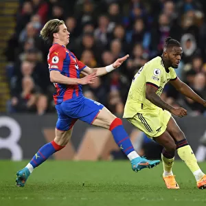 Clash at Selhurst Park: Nuno Tavares vs Conor Gallagher in the Premier League Battle between Crystal Palace and Arsenal