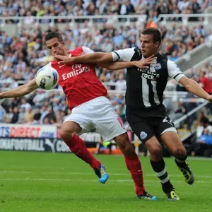 Clash at St. James Park: Robin van Persie vs. Ryan Taylor Clash at St. James Park: Robin van Persie vs. Ryan Taylor