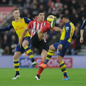 Clash at St. Mary's: Chambers, Coquelin's Defiant Performance Against Pelle's Southampton (2014-15)