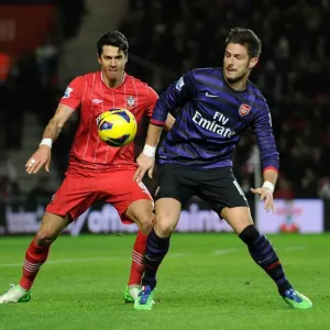 Clash at St. Mary's: Giroud vs. Fonte in Southampton v Arsenal, Premier League 2012-13 Clash at St. Mary's: Giroud vs. Fonte in Southampton v Arsenal, Premier League 2012-13