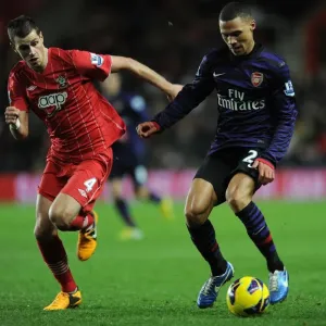 Clash at St. Mary's: Kieran Gibbs vs. Morgan Schneiderlin (Southampton v Arsenal, 2012-13) Clash at St. Mary's: Kieran Gibbs vs. Morgan Schneiderlin (Southampton v Arsenal, 2012-13)