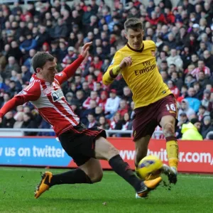 Clash at the Stadium of Light: Ramsey vs. Gardner in Sunderland vs. Arsenal, Premier League 2012-13 Clash at the Stadium of Light: Ramsey vs. Gardner in Sunderland vs. Arsenal, Premier League 2012-13