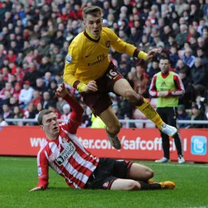 Clash at the Stadium of Light: Ramsey vs Gardner in Sunderland v Arsenal, Premier League 2012-13
