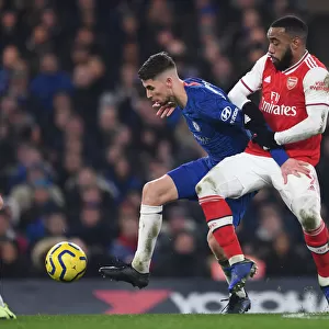 Clash at Stamford Bridge: Lacazette vs Jorginho - Premier League Showdown between Chelsea and Arsenal