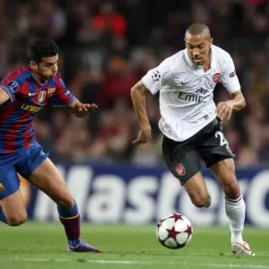 Clash of Stars: Pedro Rodriguez vs. Gael Clichy in Barcelona's 4-1 Victory over Arsenal in the UEFA Champions League Quarterfinals Clash of Stars: Pedro Rodriguez vs. Gael Clichy in Barcelona's 4-1 Victory over Arsenal in the UEFA Champions League Quarterfinals