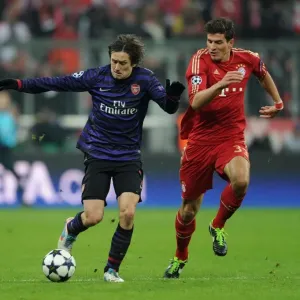 Clash of Stars: Rosicky vs. Gomez in Bayern Munich vs. Arsenal UEFA Champions League Showdown