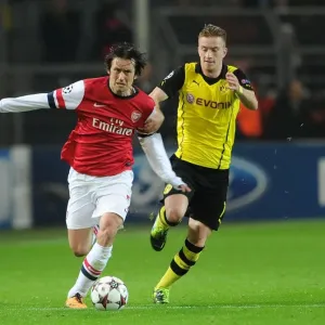 Clash of Stars: Rosicky vs. Reus - Borussia Dortmund vs. Arsenal, UEFA Champions League, 2013