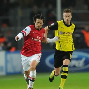 Clash of Stars: Rosicky vs. Reus - Borussia Dortmund vs. Arsenal, UEFA Champions League