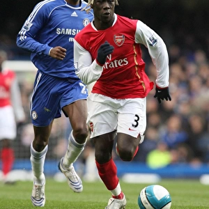 Clash of Stars: Sagna vs. Kalou in Intense Chelsea vs. Arsenal Rivalry (2:1 in Favor of Chelsea)