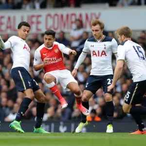 Clash of Stars: Sanchez vs. Alli, Eriksen, and Dier - Tottenham vs. Arsenal, Premier League 2016-17 Clash of Stars: Sanchez vs. Alli, Eriksen, and Dier - Tottenham vs. Arsenal, Premier League 2016-17