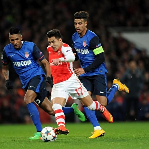 Clash of Stars: Sanchez vs. Dirar, Martial in Arsenal's UEFA Champions League Battle against Monaco