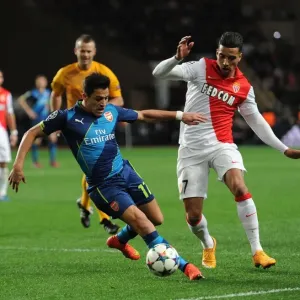 Clash of Stars: Sanchez vs. Dirar - Monaco vs. Arsenal UEFA Champions League Showdown