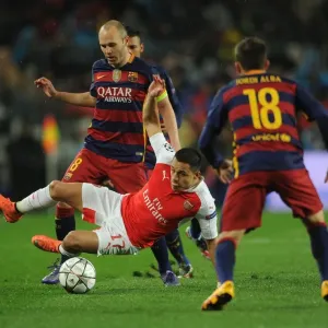 Clash of Stars: Sanchez vs. Iniesta & Alba - Barcelona vs. Arsenal, UEFA Champions League 2016