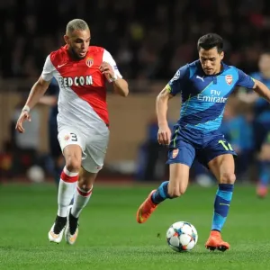 Clash of Stars: Sanchez vs. Kurzawa in Monaco-Arsenal UEFA Champions League Showdown