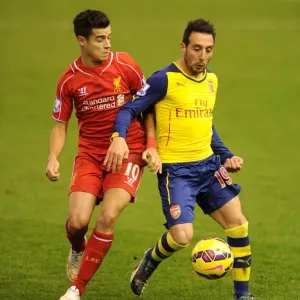 Clash of Talents: Cazorla vs. Coutinho - Liverpool vs. Arsenal, Premier League, 2014 Clash of Talents: Cazorla vs. Coutinho - Liverpool vs. Arsenal, Premier League, 2014
