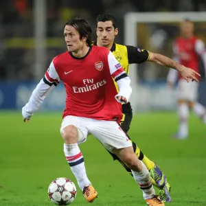 Clash of Talents: Rosicky vs. Mkhitaryan - Borussia Dortmund vs. Arsenal, UEFA Champions League (2013)