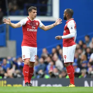 Clash of Teams: Xhaka vs. Lacazette - A Battle Within Arsenal's Ranks (Chelsea vs. Arsenal, Premier League 2017-18) Clash of Teams: Xhaka vs. Lacazette - A Battle Within Arsenal's Ranks (Chelsea vs. Arsenal, Premier League 2017-18)
