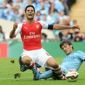 Clash of Titans: Arteta vs. Silva - Arsenal vs. Manchester City, FA Community Shield 2014