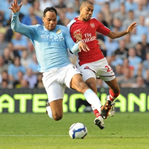 Clash of Titans: Gael Clichy vs Joleon Lescott - Manchester City's Thrilling 4:2 Victory over Arsenal (2009)