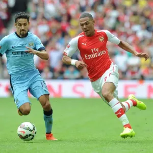 Clash of Titans: Gibbs vs. Navas - Arsenal vs. Manchester City, FA Community Shield 2014/15 Clash of Titans: Gibbs vs. Navas - Arsenal vs. Manchester City, FA Community Shield 2014/15
