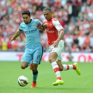 Clash of Titans: Gibbs vs Navas - Arsenal vs Manchester City FA Community Shield Clash of Titans: Gibbs vs Navas - Arsenal vs Manchester City FA Community Shield