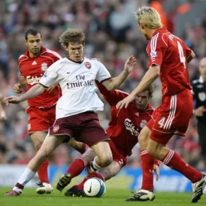 Clash of Titans: Hleb Faces Off Against Carragher and Hyypia in Intense Liverpool vs. Arsenal Rivalry Clash of Titans: Hleb Faces Off Against Carragher and Hyypia in Intense Liverpool vs. Arsenal Rivalry