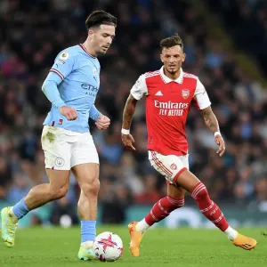 Clash of Titans: Jack Grealish vs Ben White - Manchester City vs Arsenal FC, Premier League 2022-23 Clash of Titans: Jack Grealish vs Ben White - Manchester City vs Arsenal FC, Premier League 2022-23
