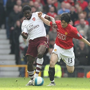 Clash of Titans: Kolo Toure vs Ji-Sung Park in Manchester United's 2:1 Victory over Arsenal, 2008